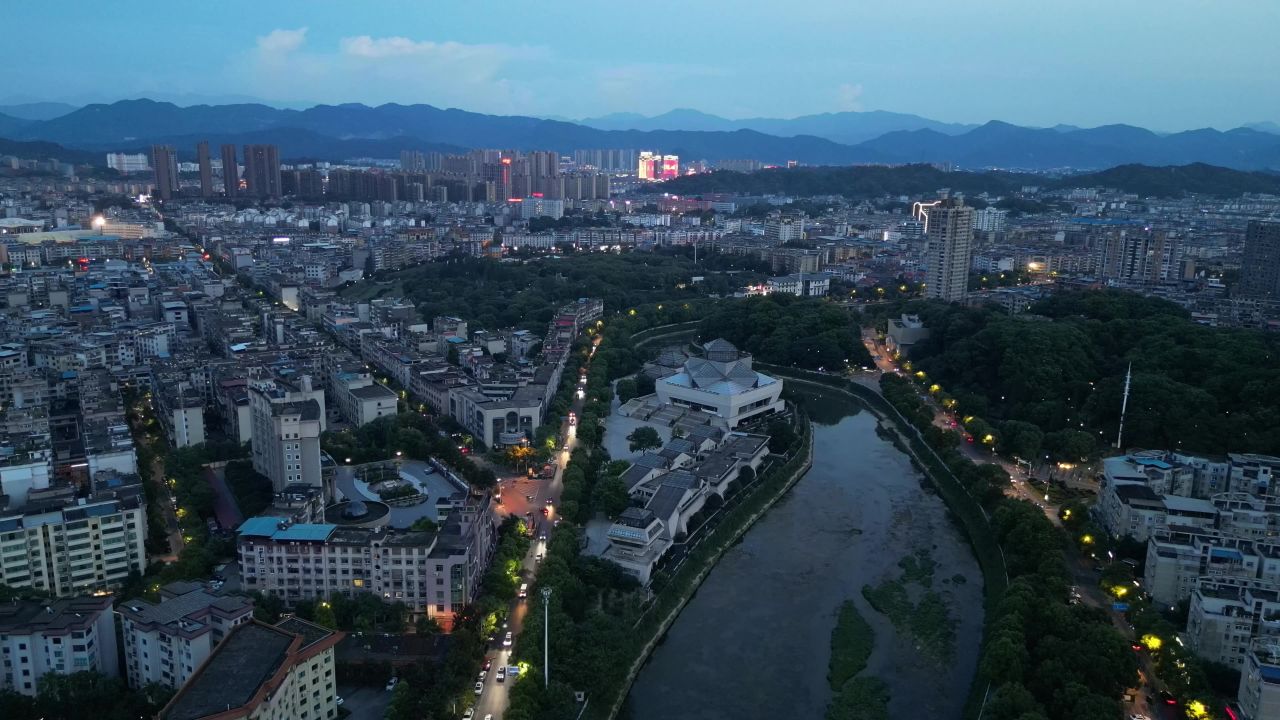 航拍江西萍乡博物馆