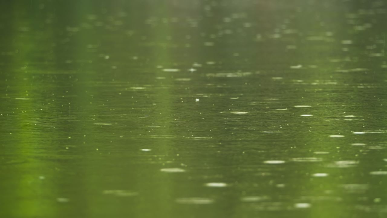 阴天下雨水滴雨滴天气 14