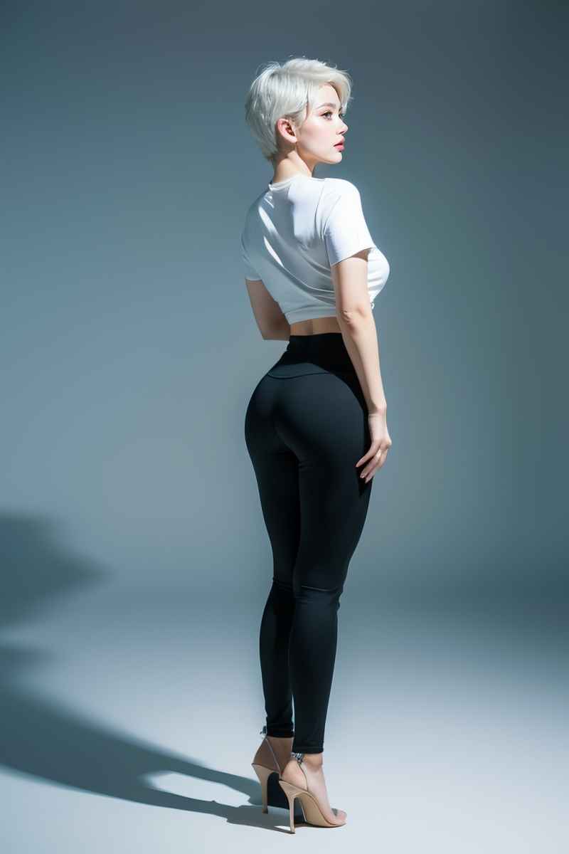 背影美女摄影图 3
