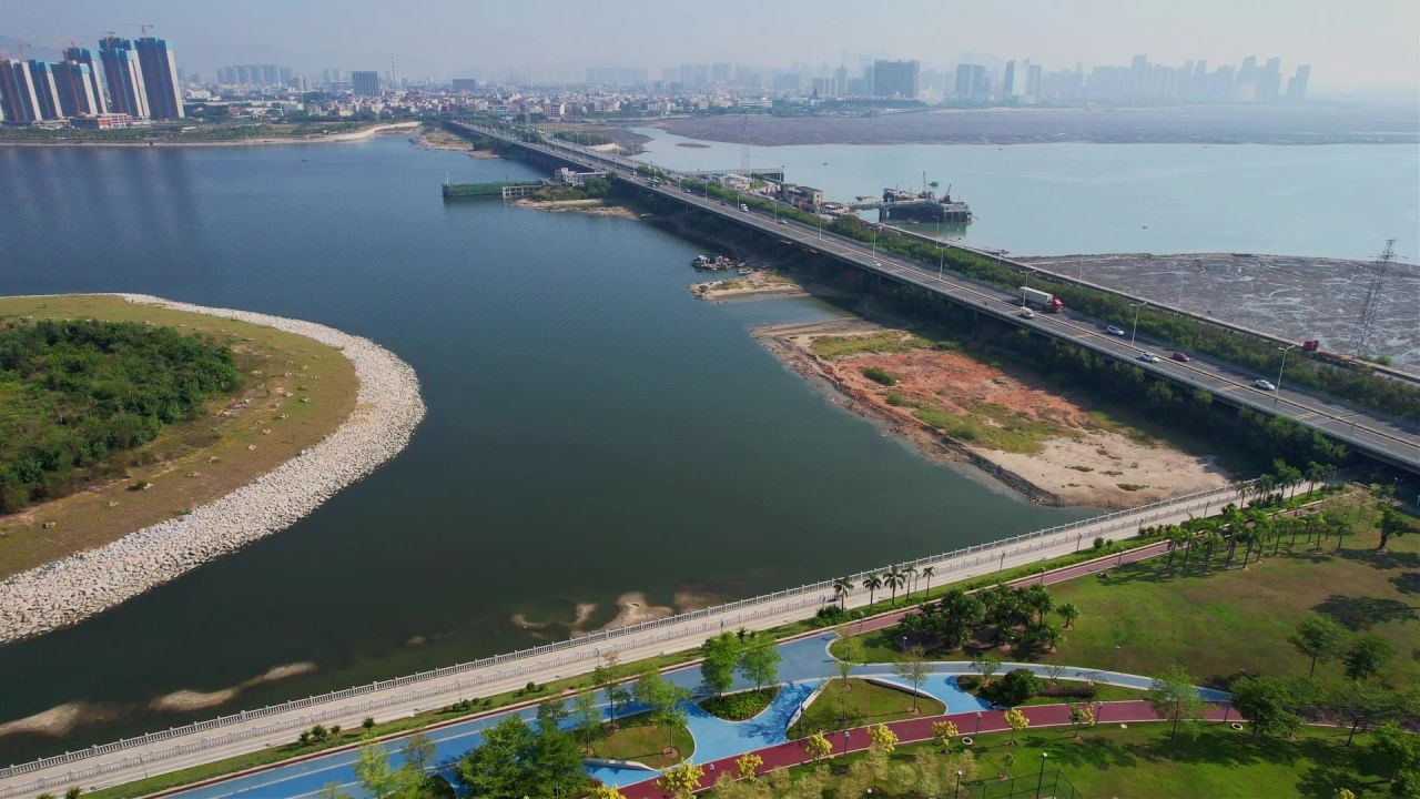 厦门航拍新阳大桥景观