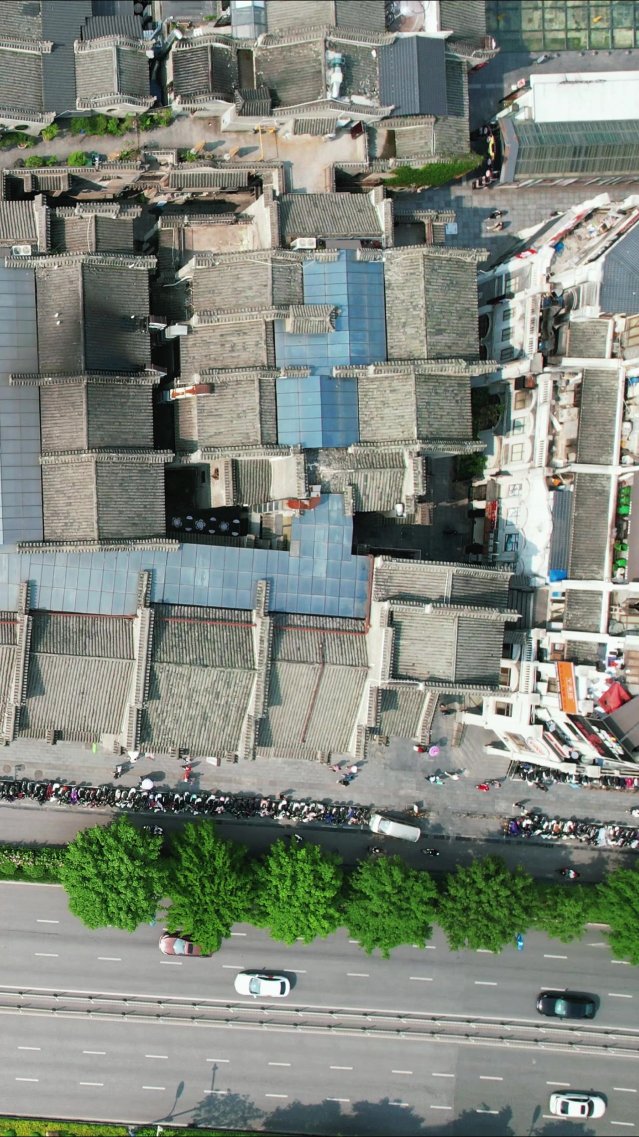 桂林城市风光竖屏航拍