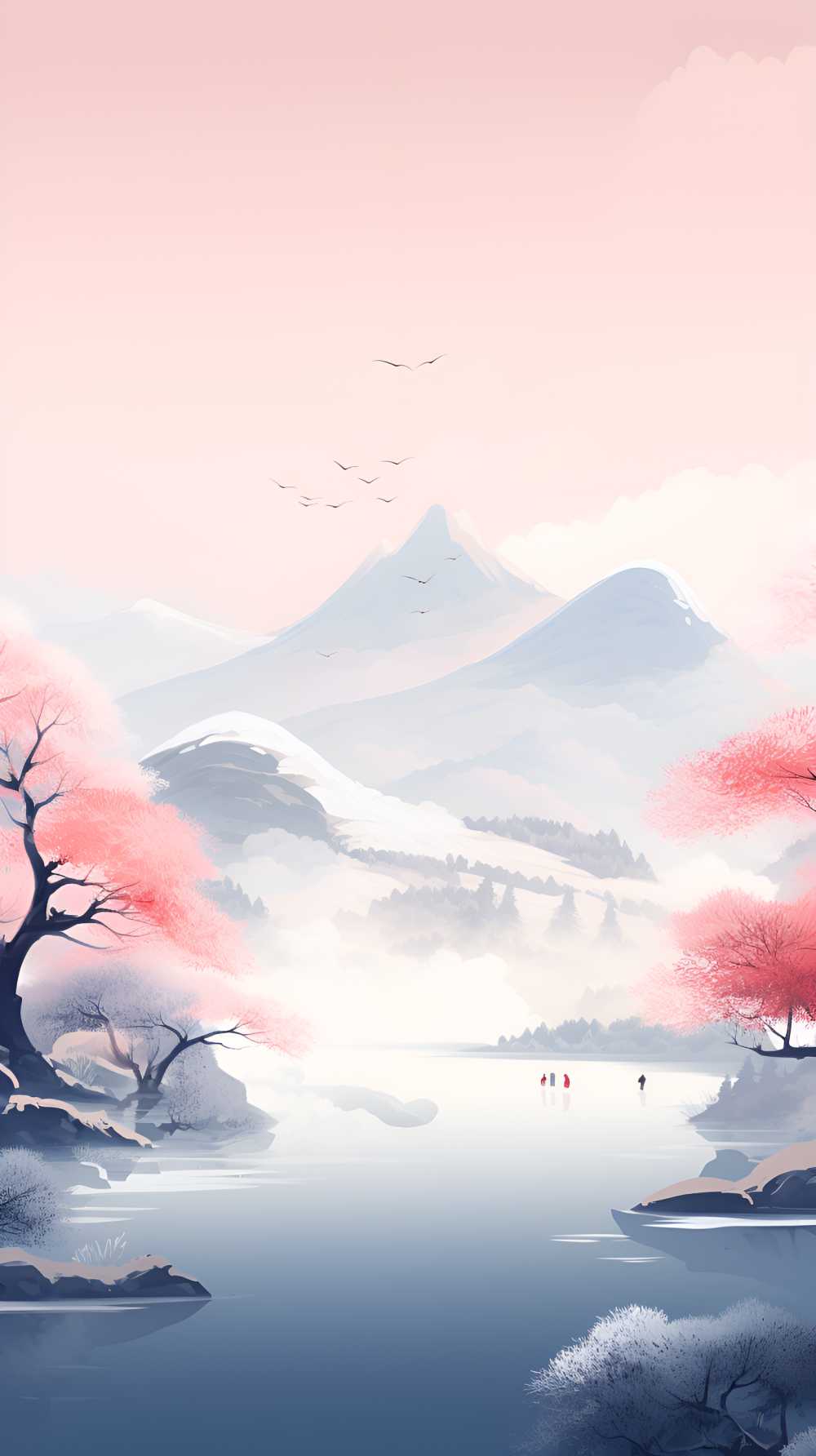 唯美浅白色背景图
