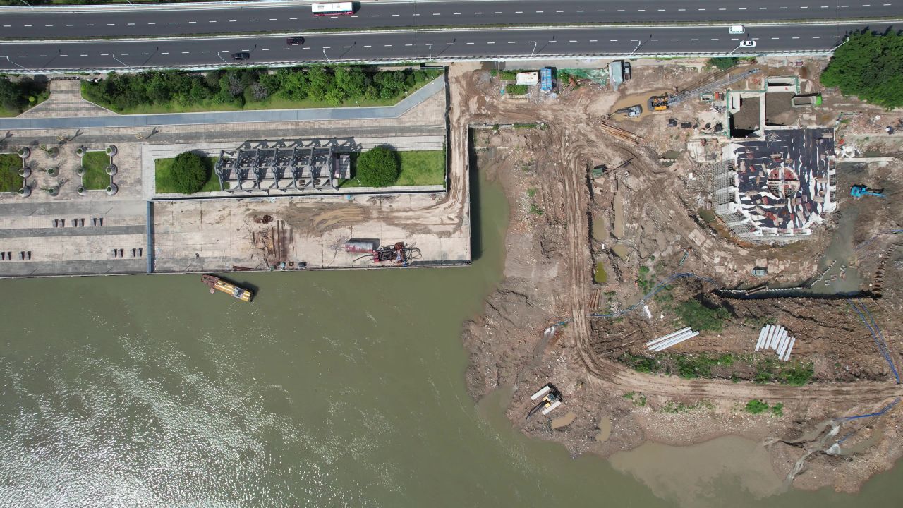 航拍福建福州城市风光