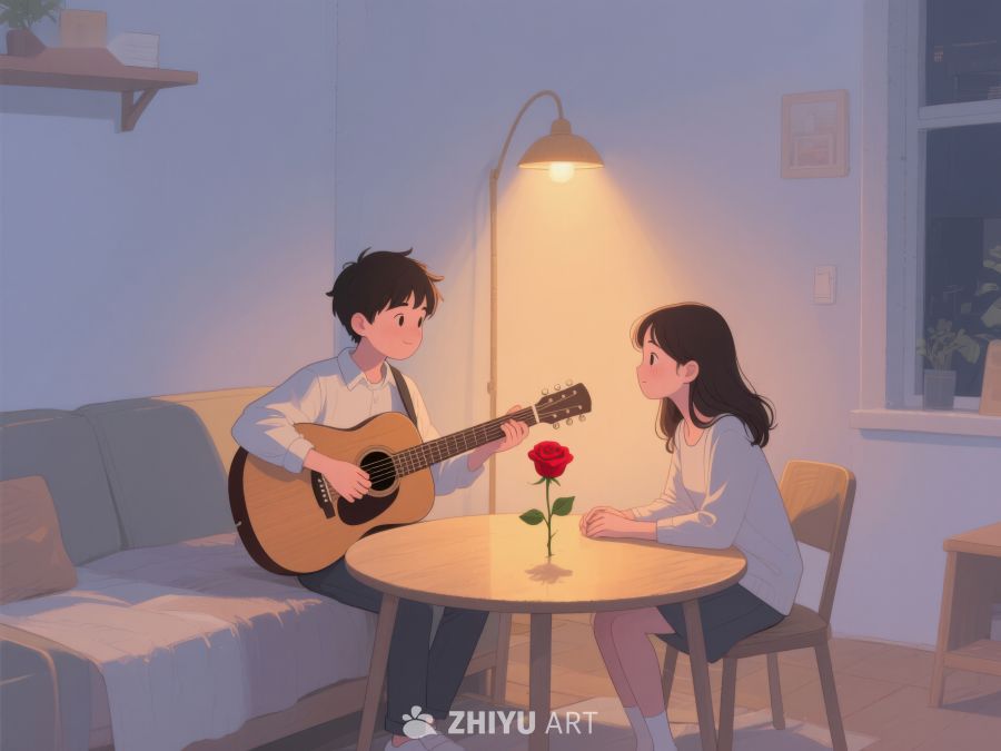 温馨室内吉他弹唱 812