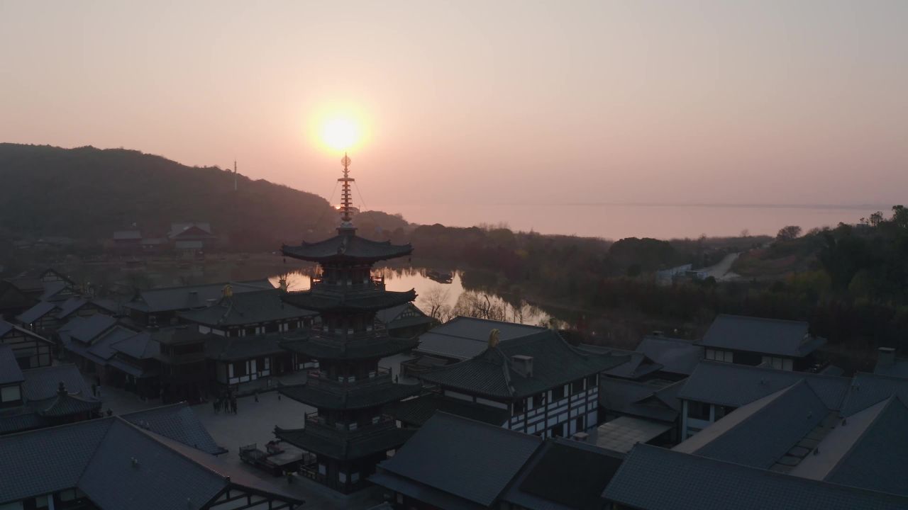 无锡拈花湾落日