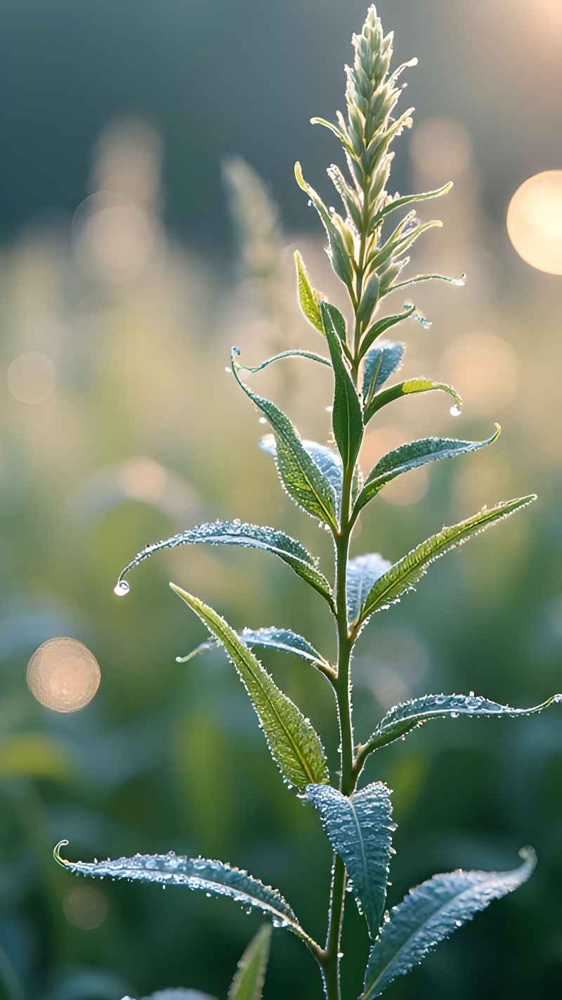 小草，色彩淡雅背景简洁 7