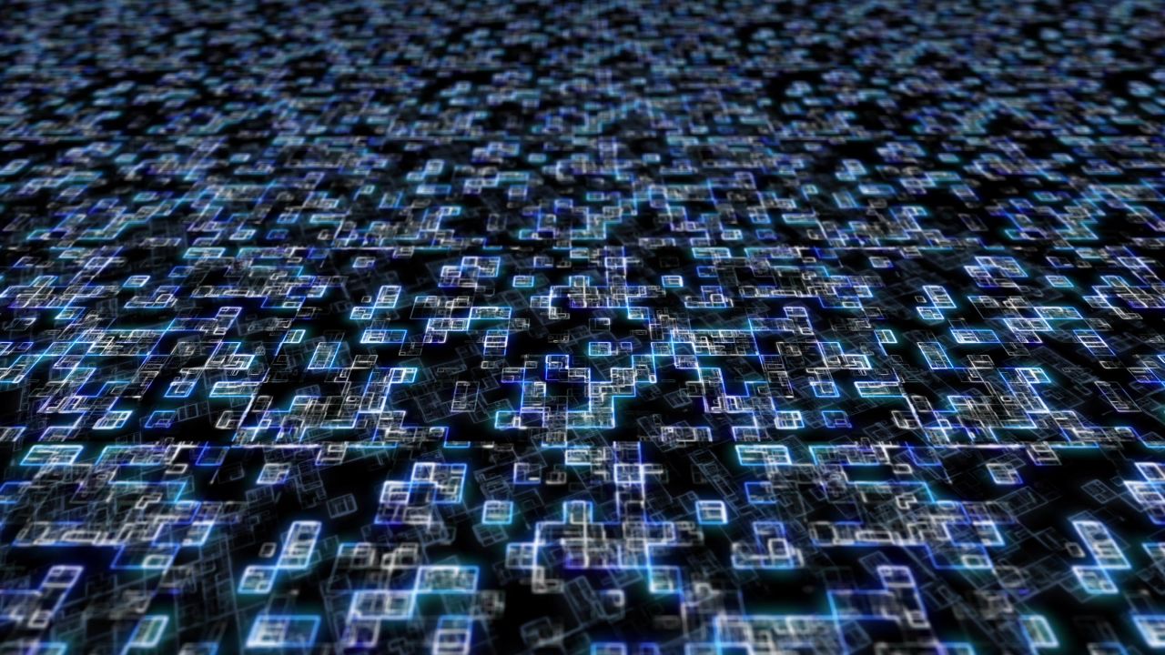 数字科技流动代码字母抽象互联网络金融视频素材 23