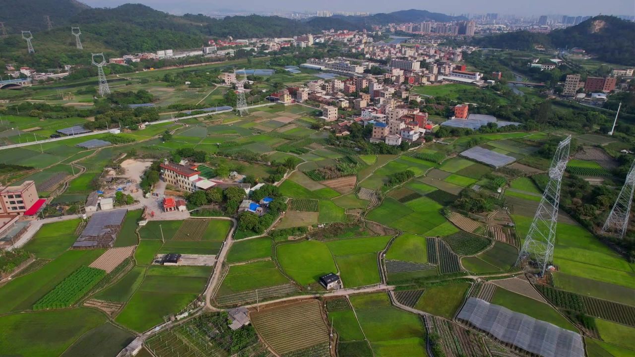 航拍福建厦门新农村景观 10