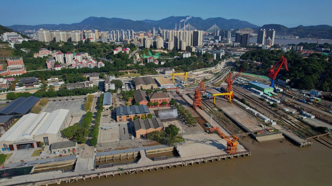 航拍福州船政文化景区
