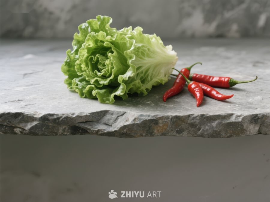 生菜与红辣椒静物组合 355