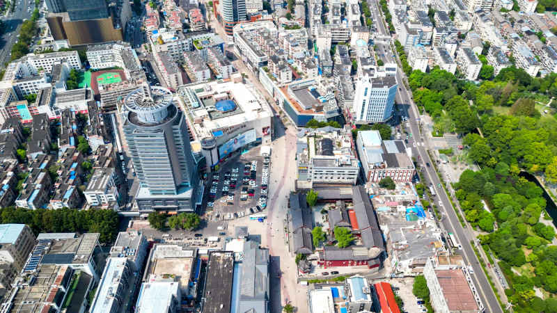 安徽合肥城市风光航拍图 