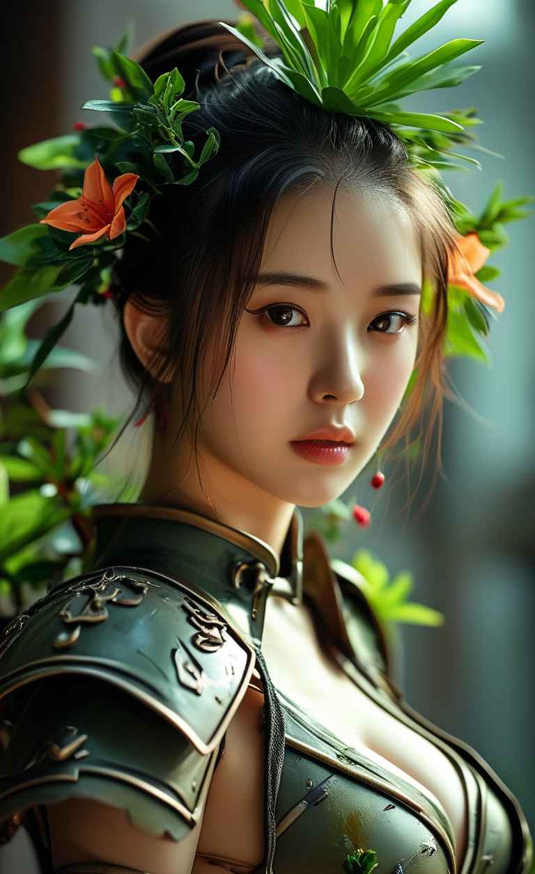 野人美女户外植物 4