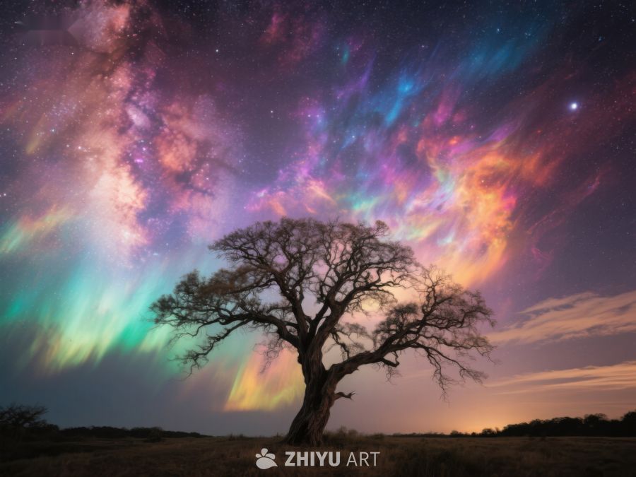 星空下的孤树 160