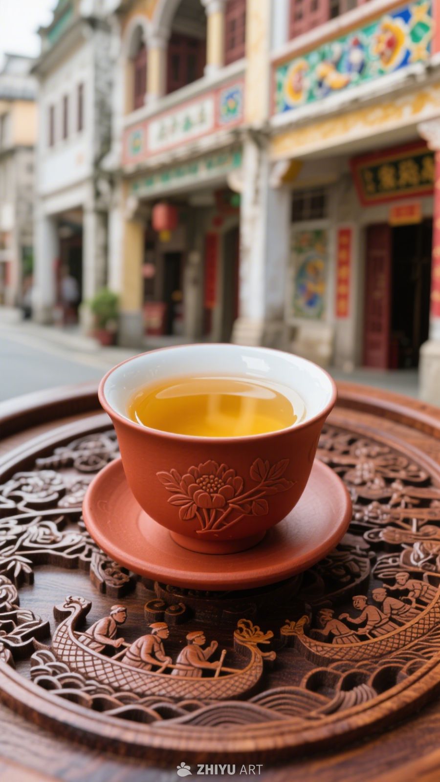 中式喝茶、潮汕茶、茶杯、喝茶 4