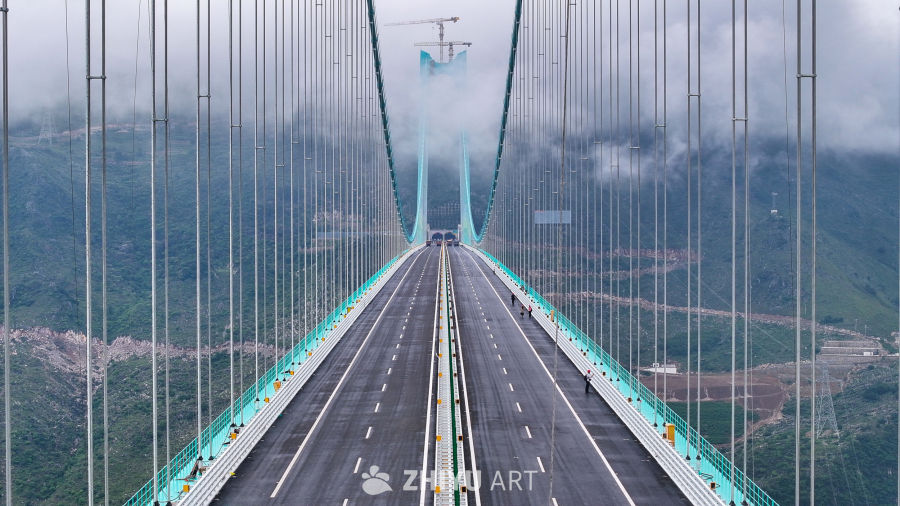 航拍贵州花江峡谷大桥 2