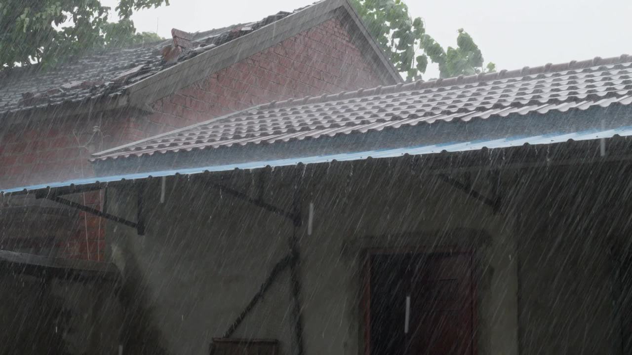 阴天下雨水滴雨滴天气 24