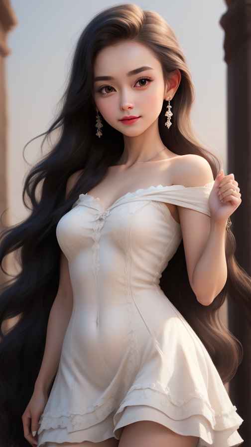 吊带高级美女