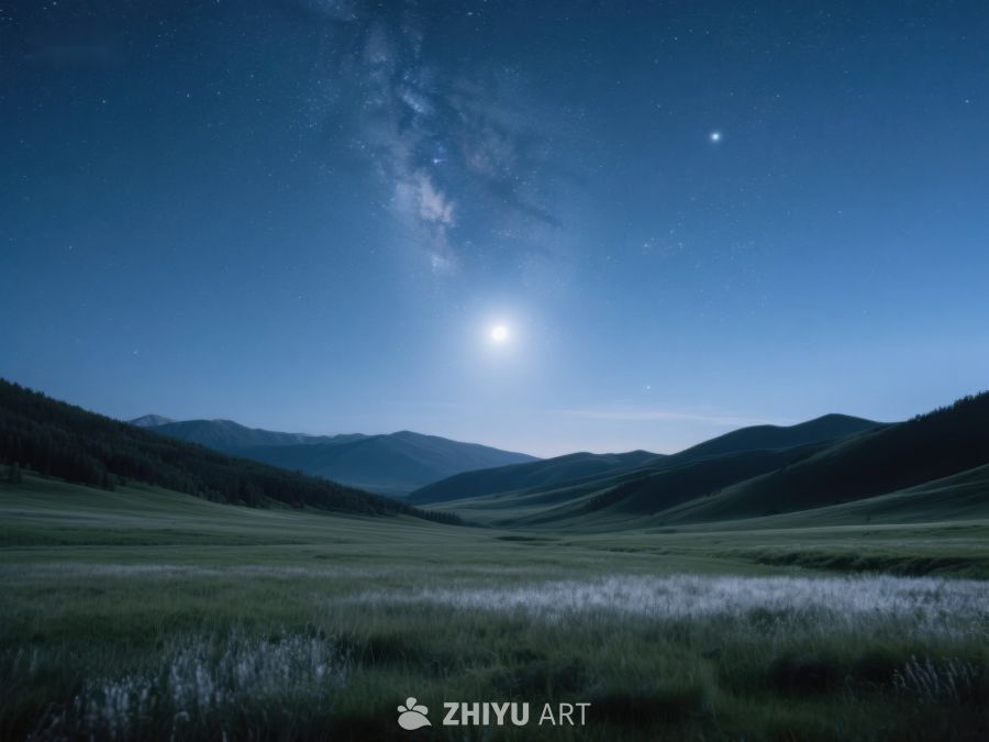 月夜草原，星光璀璨 582