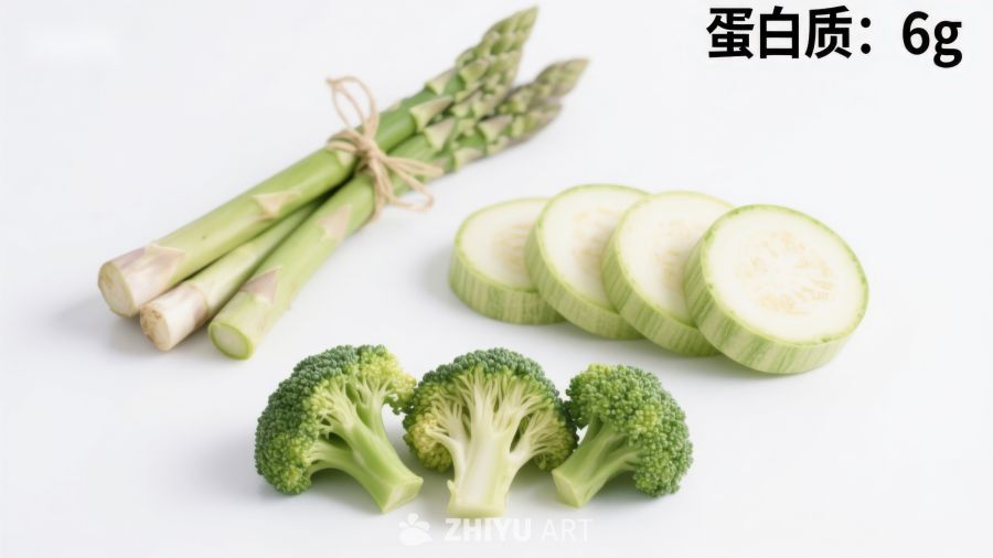 新鲜蔬菜组合与蛋白质含量