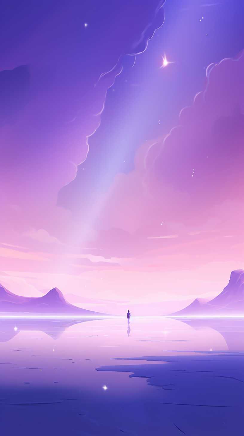 紫色唯美背景图