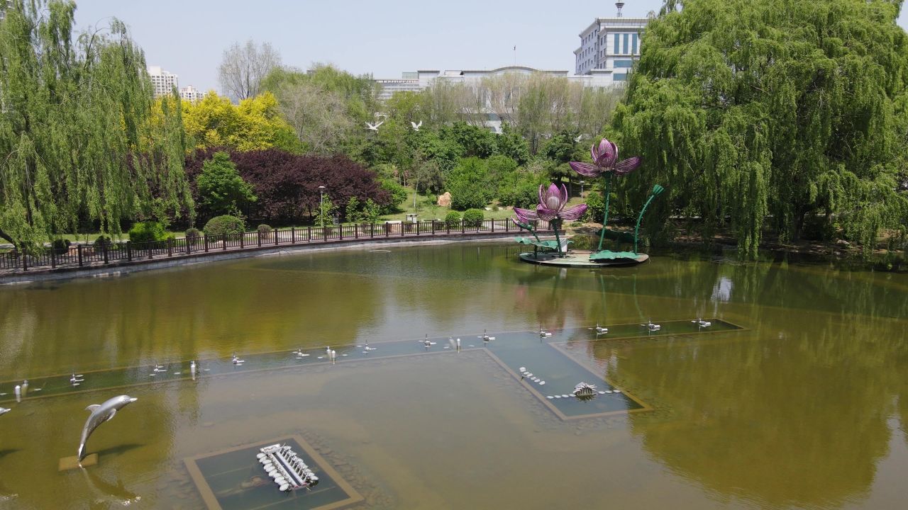 城市上空航拍