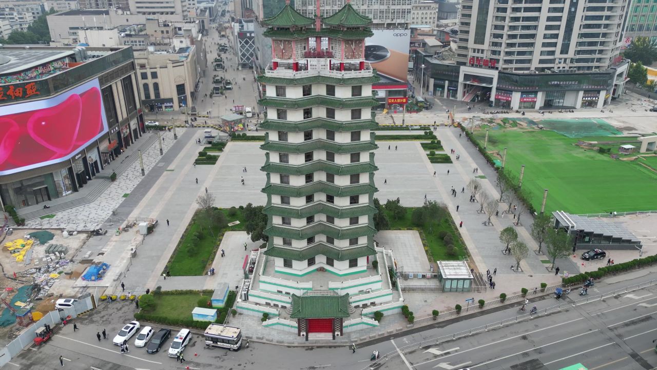 河南郑州城市风光航拍