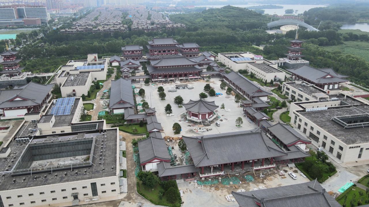 龙泉寺航拍环绕