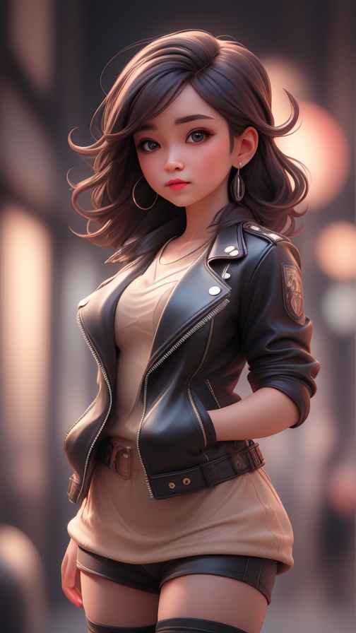 穿牛仔的女孩