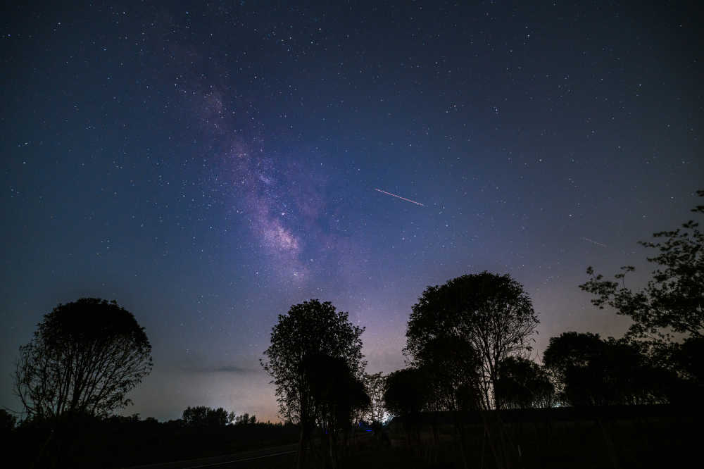 天蝎座银河夜景