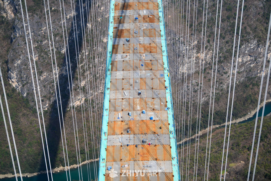 贵州花江峡谷大桥建设 3