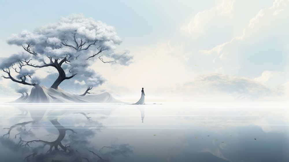 浅色背景艺术创意图