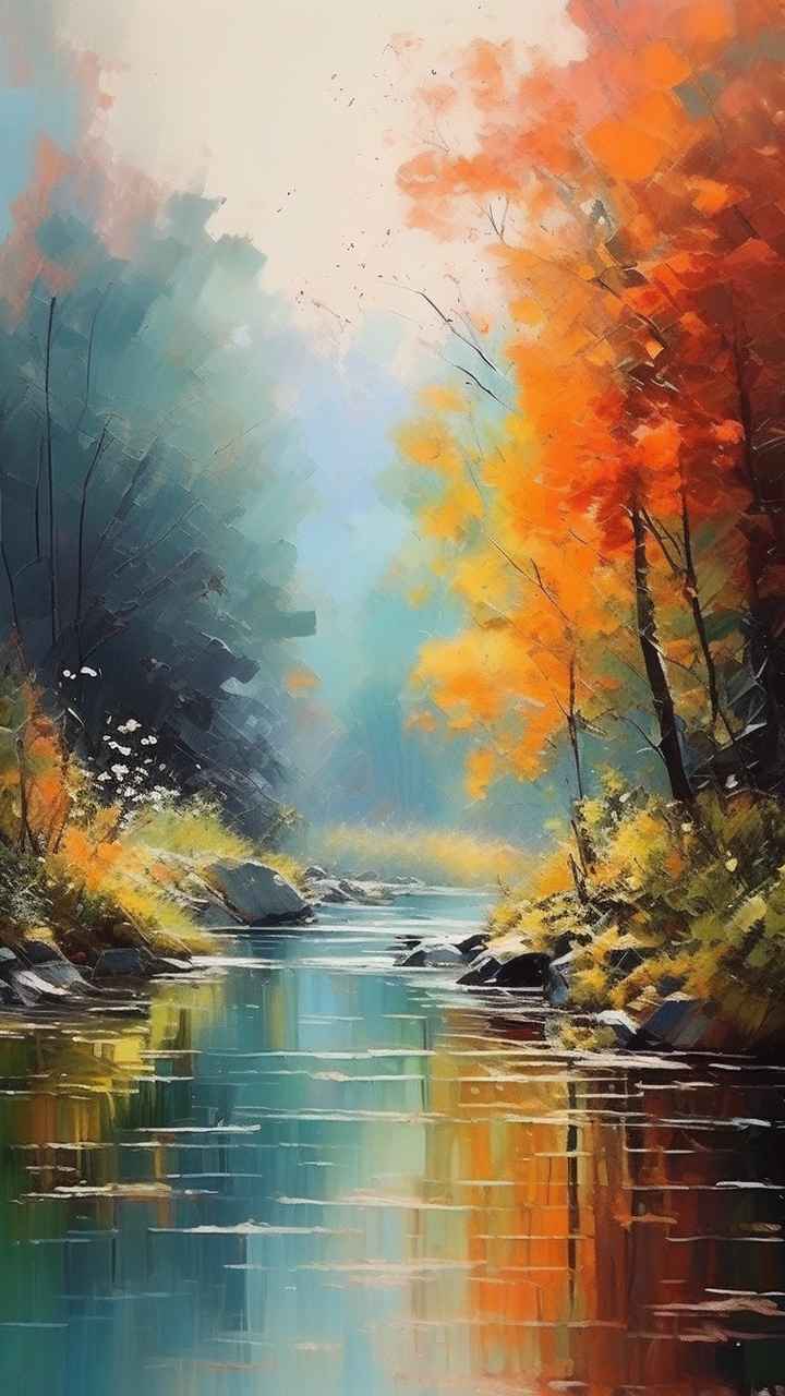 印象派插画莫奈风格
