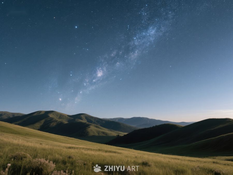 星空下的宁静山丘 193