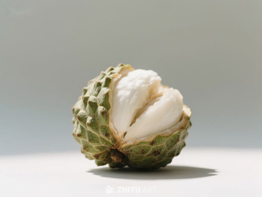 新鲜释迦果切面展示 687