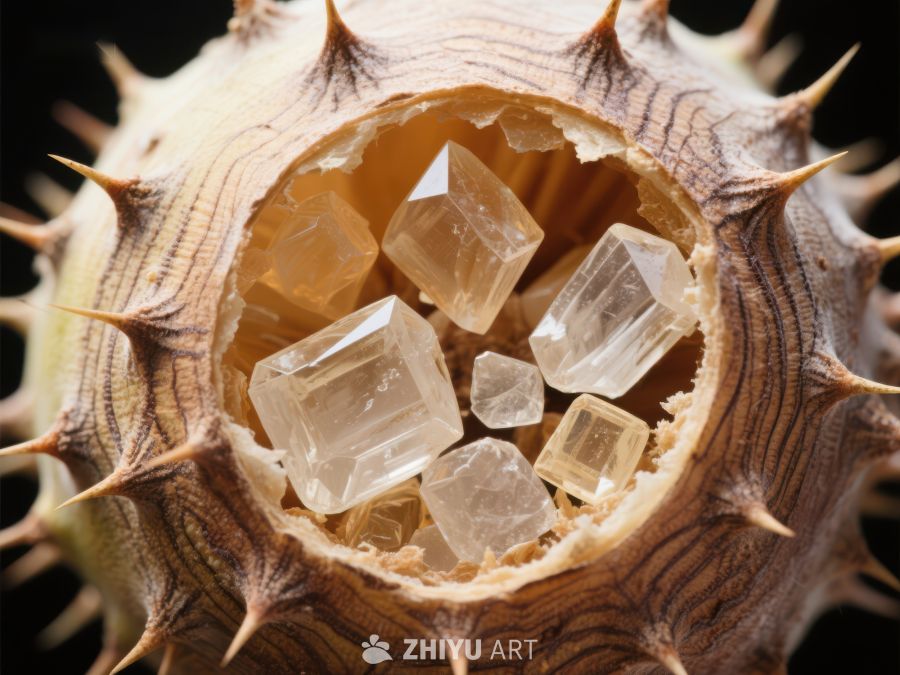 天然果实与水晶的奇妙组合 585