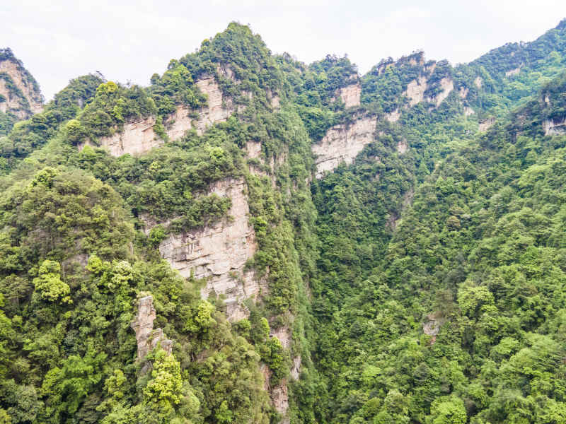 湖南张家界奇山山川 