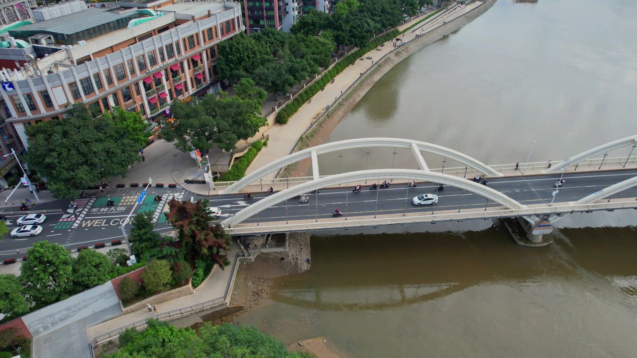 航拍福州解放大桥建筑景观 1
