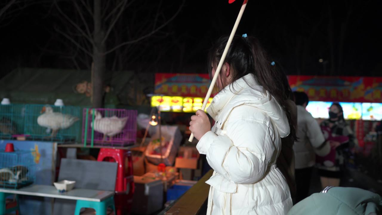 夜色中的风车