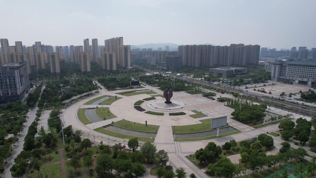安徽滁州城市建设航拍 