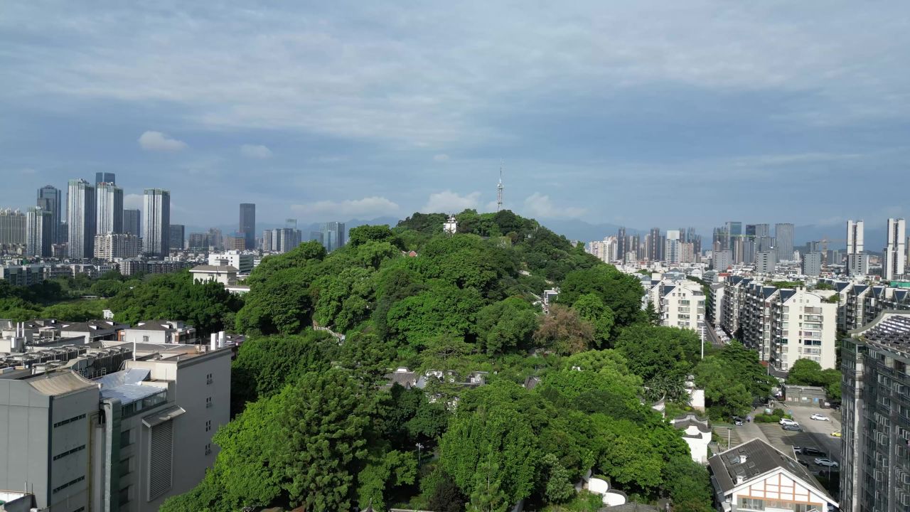  航拍福州净光塔乌塔