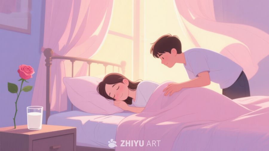 温馨晨曦，轻柔关怀 378