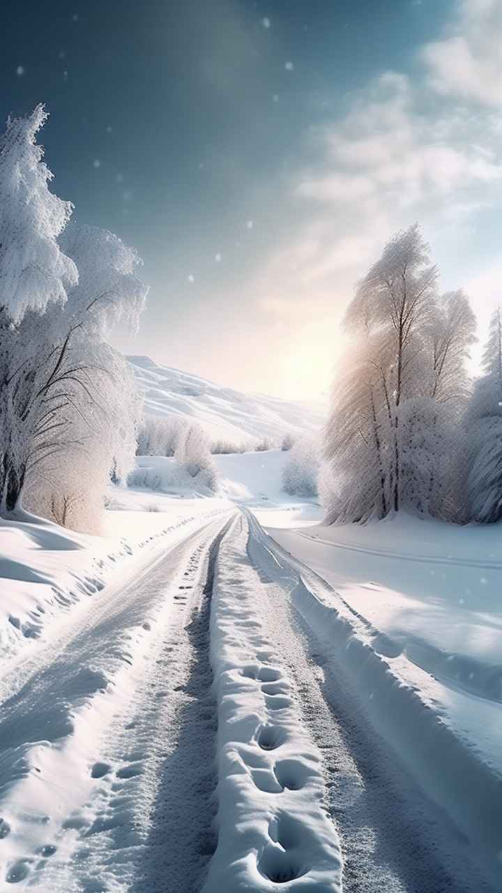 美丽冬季雪景 58