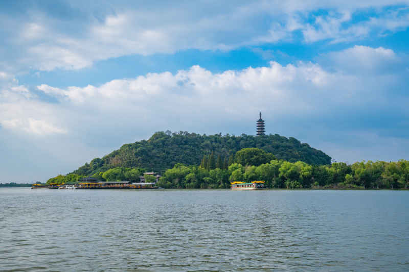 航拍 江苏 镇江 焦山风景区