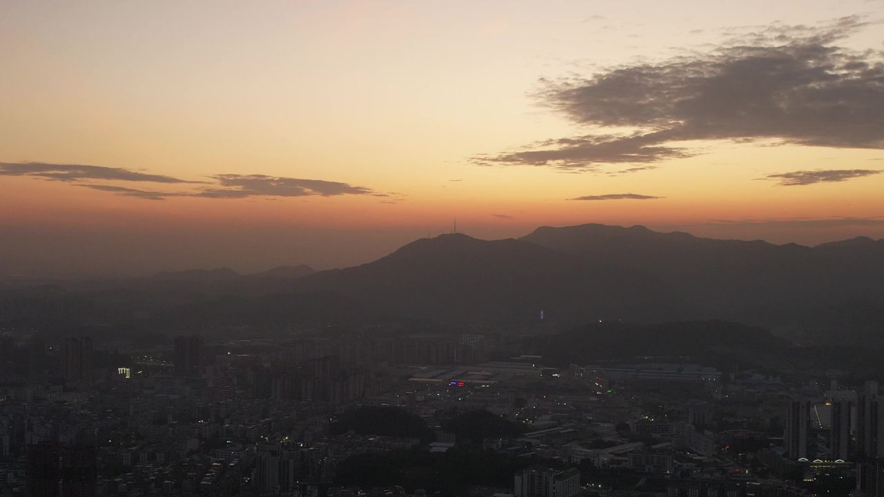 广东江门城市建设航拍 