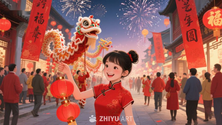 新春佳节舞龙灯 1047