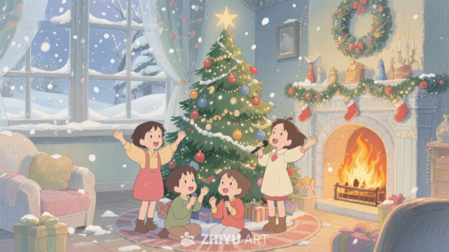 温馨圣诞夜，家庭共欢唱 311