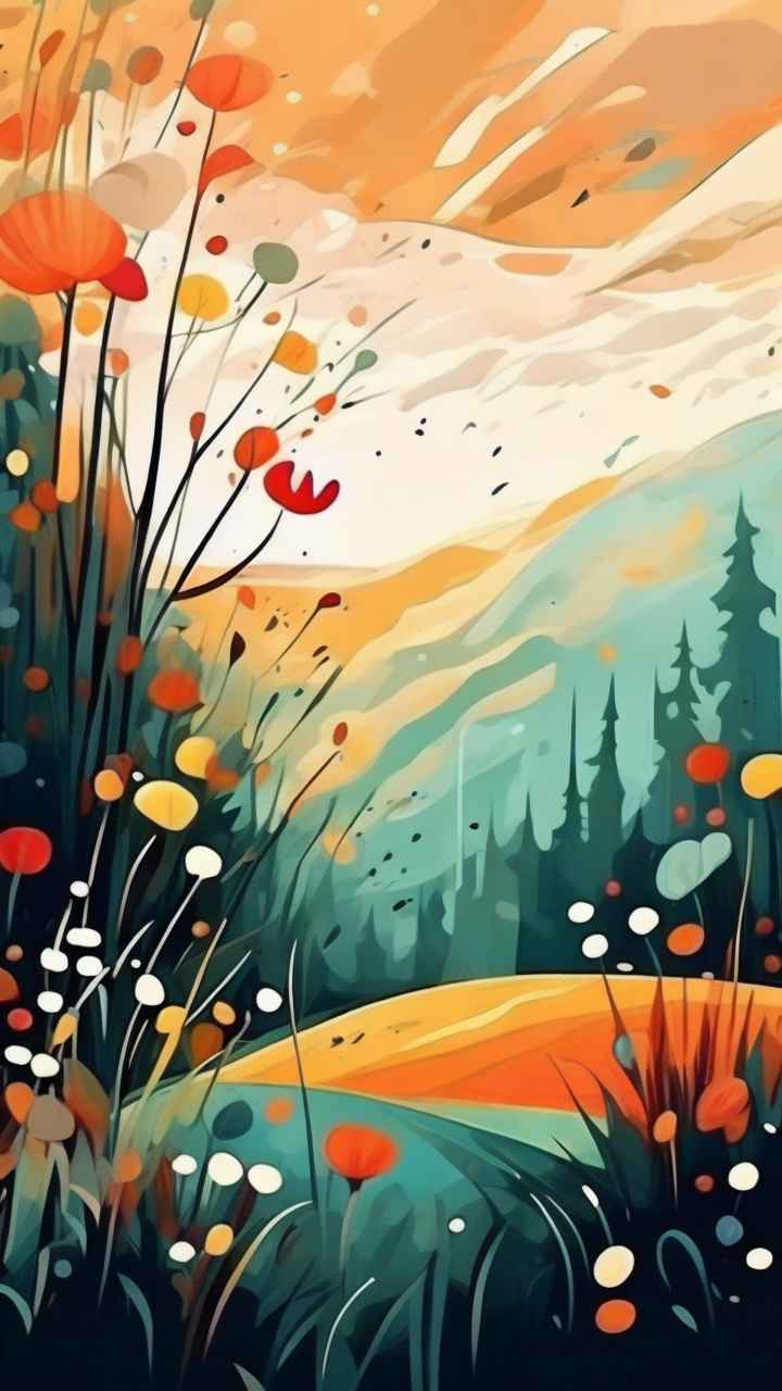 印象派抽象插画 121