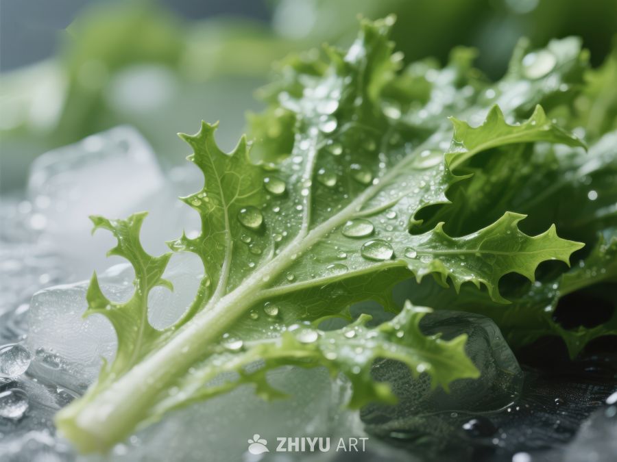 冰镇新鲜生菜特写 24