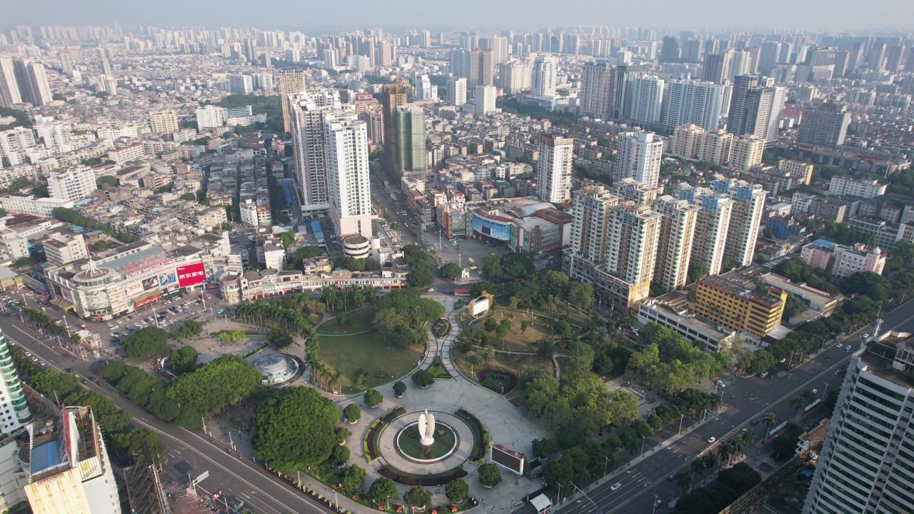 广西北海城市风光旅游景区航拍 