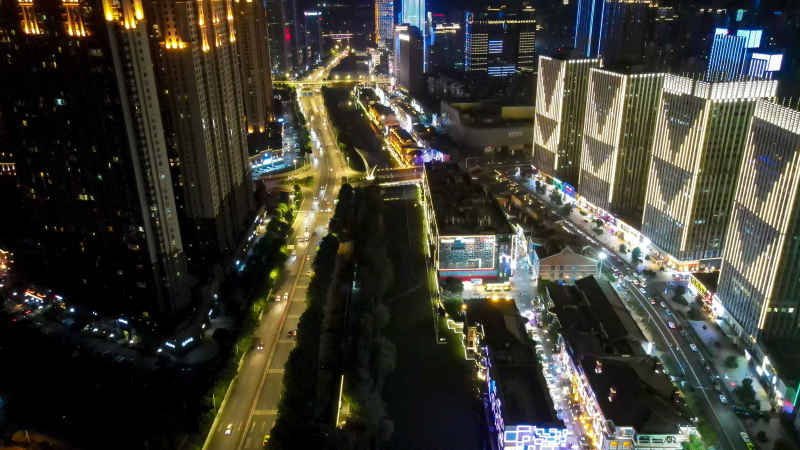 湖北武汉城市风光航拍摄影图